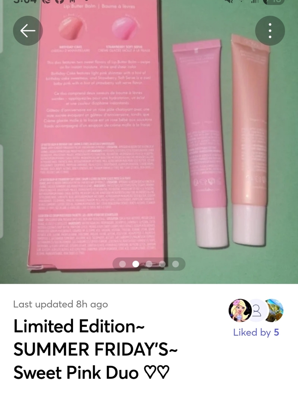 Limited Edition~ SUMMER FRIDAY'S~ Sweet Pink Duo ♡♡ - Picture 2 of 4